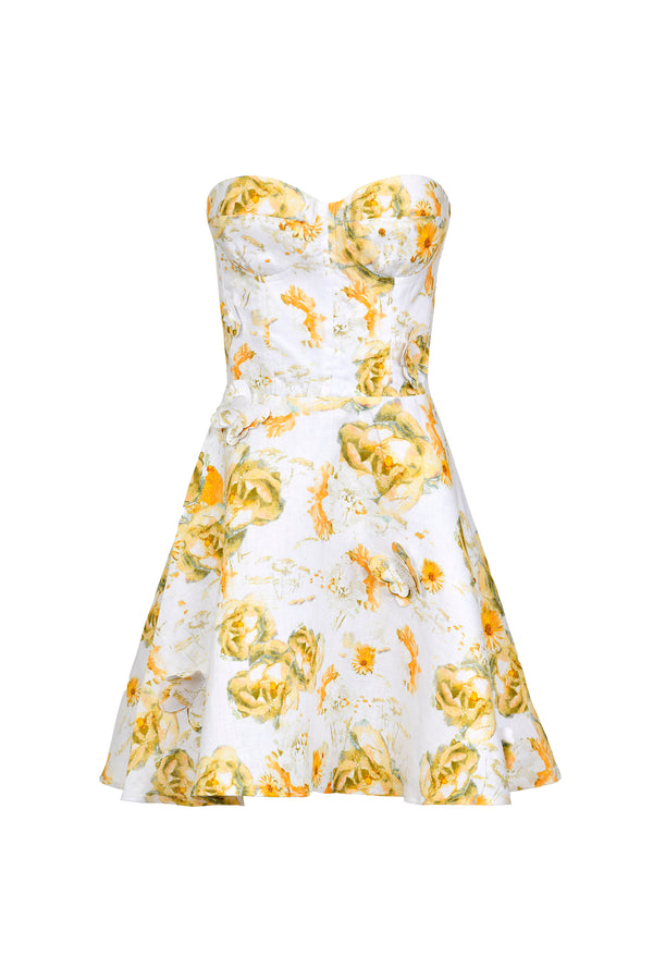 Flora Dress Yellow