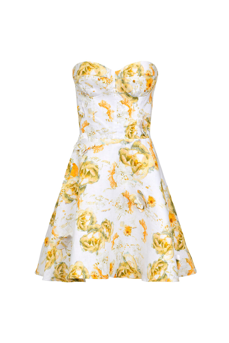 Flora Dress Yellow