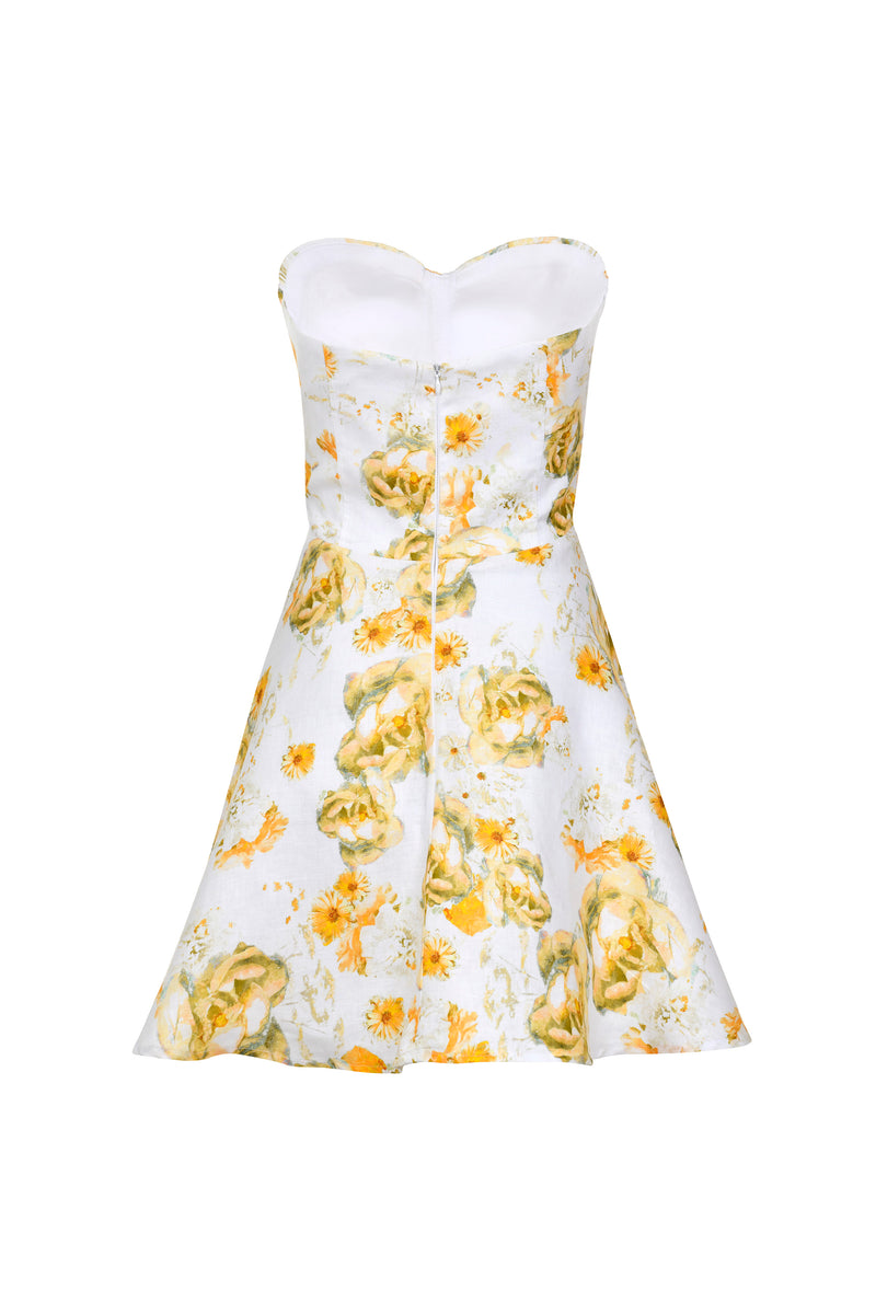 Flora Dress Yellow