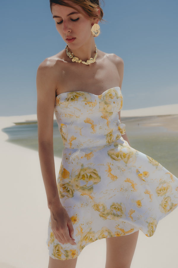 Flora Dress Yellow