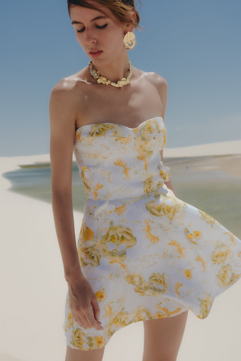 Flora Dress Yellow